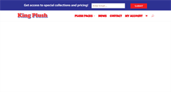 Desktop Screenshot of kingplush.com